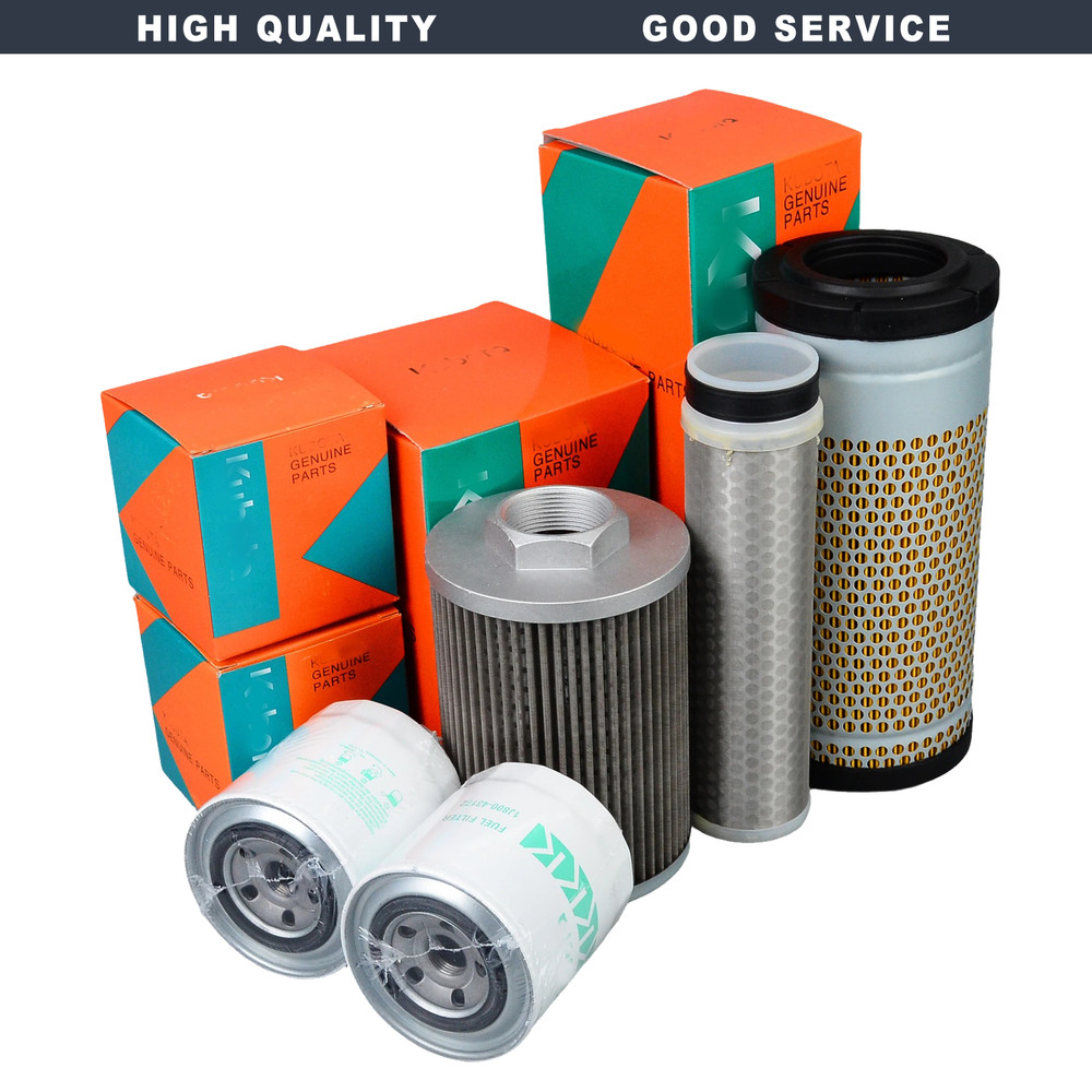 New Complete Filter Service Kit for Kubota KX040-4 Mini Excavator