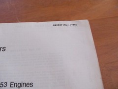 Detroit Diesel Engines Series 53 Operators Manual 6SE337 1975 Revision