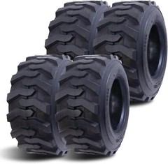 Set 4 12-16.5 Skid Steer Loader Tires 12PR 12×16.5 SKS 12″ Road Industrial Tire