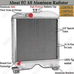 1662572001 2 Row Radiator For Kubota Power Unit Model A-41 1662572061,1662572060