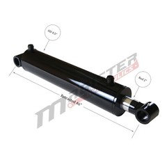 Hydraulic Cylinder Welded Double Acting 4″ Bore 36″ Stroke Cross Tube 4×36 NEW