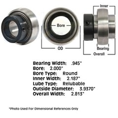 WN-JD9431-PEX Ball Bearing Fits Miscellaneous CI Fits JD