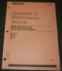 CAT CATERPILLAR 3208 ENGINE OPERATION MAINTENANCE MANUAL S/N 5YF 29A 30A 90N 03Z