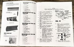 Ford 702 Dozer Blade for 1300 1500 1700 1900 Operators Manual Owners Book