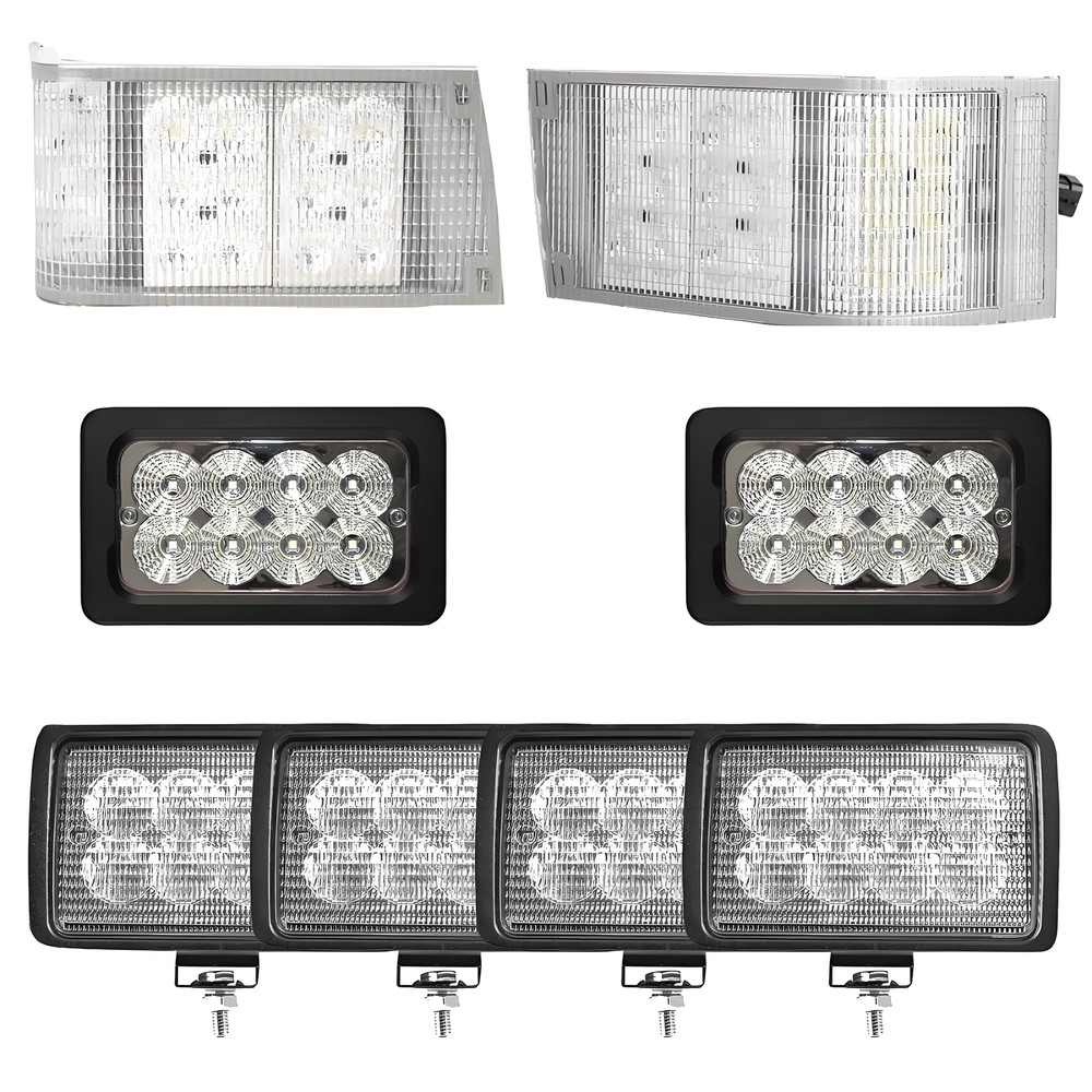 For Case IH 7210,7220,7230,7240,7250 Complete LED Work Light Upgrade Kit