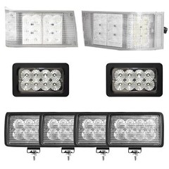 For Case IH 7210,7220,7230,7240,7250 Complete LED Work Light Upgrade Kit