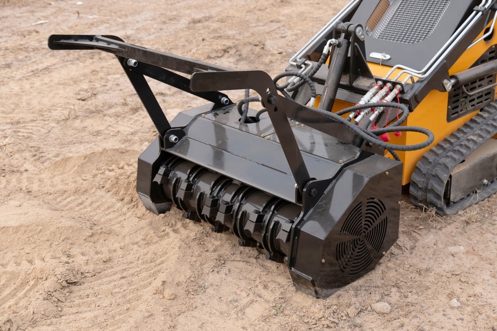 MINI Skid Steer Loader 32” Forestry Mulcher Attachment USA STOCK