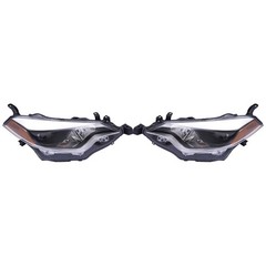 Front LED Headlights Assembly Pair 2014-2016 Toyota Corolla Sedan