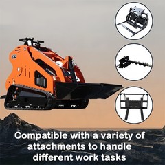 Upgraded Mini Skid Steer Loader 13.5HP Tracked Loaders RATO Engine,EPA Free Ship