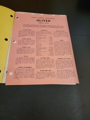 IMPLEMENT TRACTOR OLIVER SUPER 99GMTC 950 990 995 SERVICE SHOP REPAIR MANUAL
