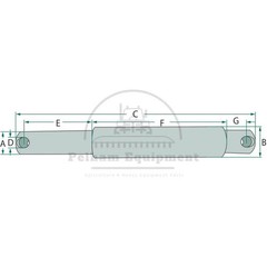 Lower Link Step Pin Cat. 2-3, Part 45691, 28mm x 36mm x 190mm