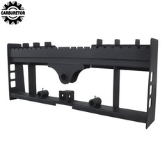 2500 Lbs 45″ Skid Steer Pallet Fork Frame With Receiver Hitch & Spear Sleeves