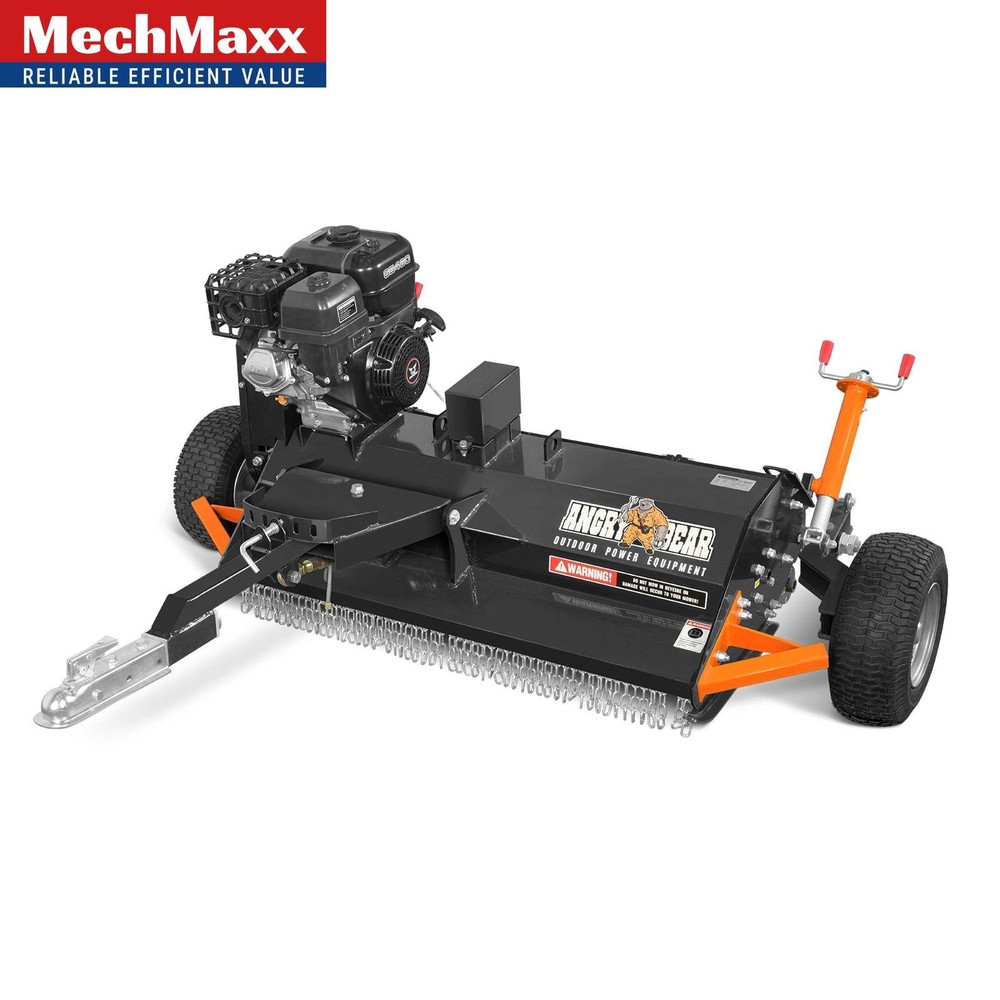 48″ Tow-Behind ATV Offset Flail Mower, ZONSEN 15HP 459cc E-start Engine,ATV120