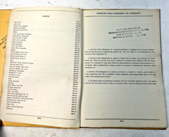 Vintage American Road Equipment Co. Parts Catalog for American Patrol 900