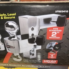 Uriah Products Aluma-Tow Adjustable Aluminum Ball Mount, 6in. Drop, 3 sizes