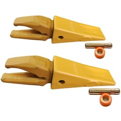 119-3204 CAT Style J200 Backhoe Bucket Shanks & 1U3202 Dirt Teeth with Pins -2PK