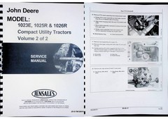 John Deere 1023E 1025R 1026R Tractor Service Repair Manual Compact