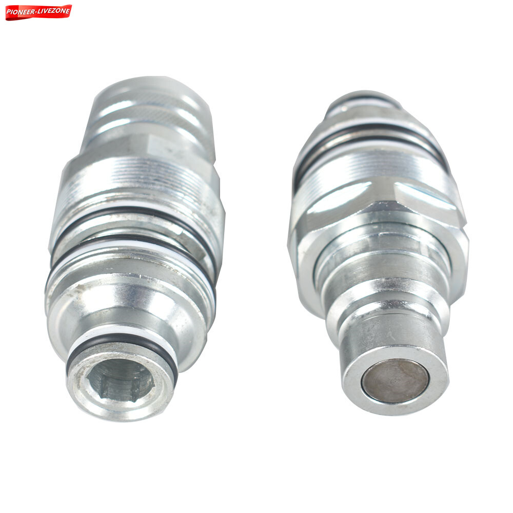 Male & Female Flat Face Coupler Kit 6679837 6680018 For Bobcat Loader S130 T870