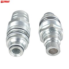 Male & Female Flat Face Coupler Kit 6679837 6680018 For Bobcat Loader S130 T870