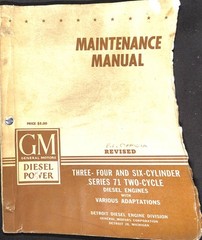 GM Diesel Power Maintenance Manual Series 71 Two-Cycle 3-6 Cylinder Engines