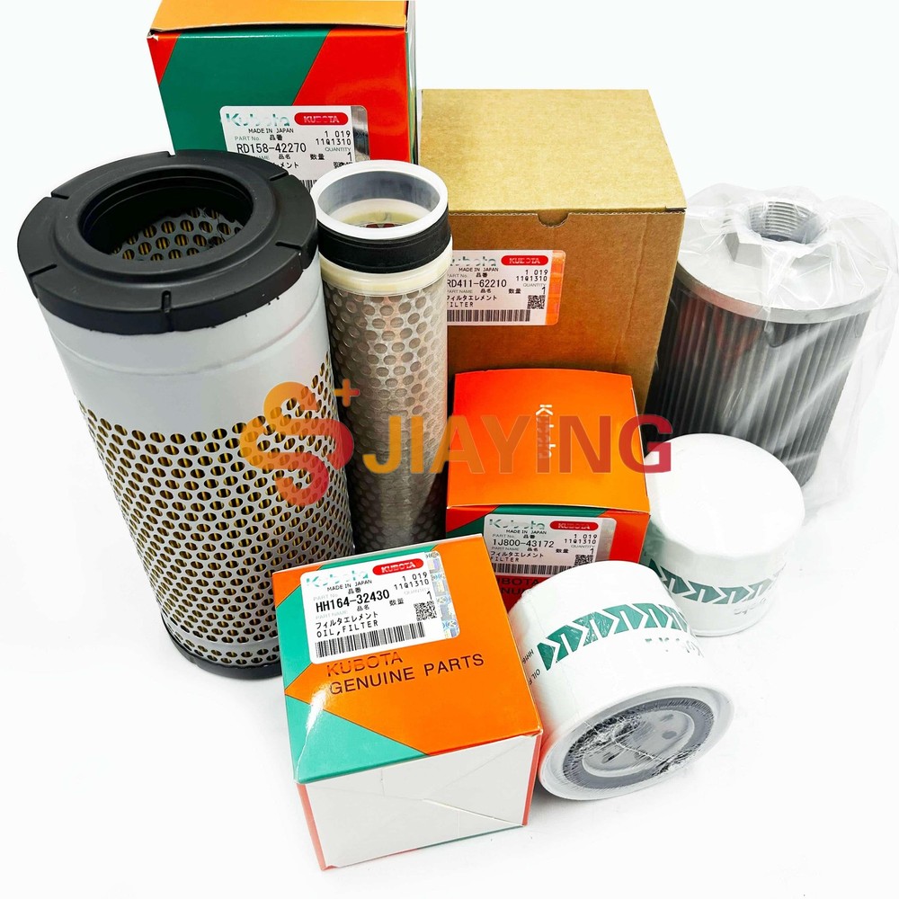 Maintenance Filter Kit RD411-62210 HH164-32430 For Kubota KX040-4 Mini Excavator