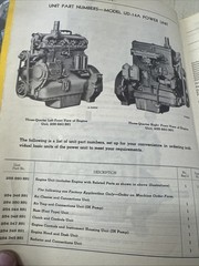 IH INTERNATIONAL UD-14A POWER UNIT Motor PTO Parts Manual Book LIST engine shop