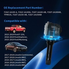 TPMS Sensor Tire Pressure Sensor Set of 4 Compatible with F150 Mustang Explorer