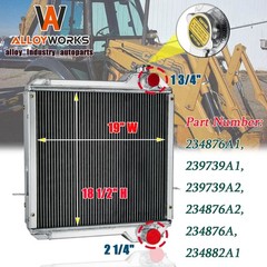 4 Row Radiator For Case 580 SUPER L M 585G 588G 586G 234876A1 239739A1