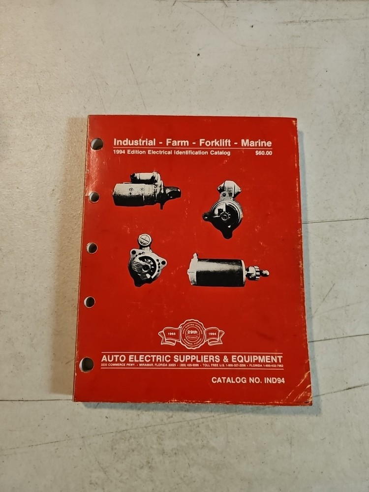 Auto Electric Suppliers & Equipment 1994 Electrical Identification Catalog