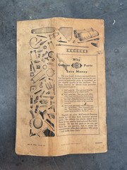 1941 McCormick Deering~Instruction Manual~Farmall Cultivator HM-221.