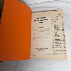 Genuine Chevrolet Shop Manual 1942 Super Service Catalog Vintage Automotive