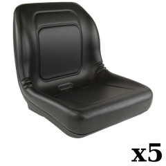 5PCS LGT100BLPK5 Black Seat fits John Deere 332E 332D 332 328E 328D 328 326E