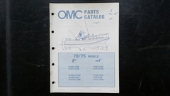 OMC 70 75 Models Parts Catalog 392979 1982 Outboard Marine Manual