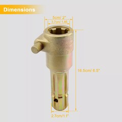 Upgraded PTO Extender Adapter for Tractor, 1-3/8″ & 6 Spline Female & Male 70HP