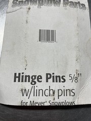 1302045 SAM 5/8″ HINGE PIN with Linch Pin Qty of 2 per package 08562 Meyer