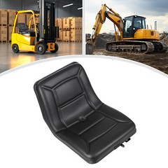 Universal Forklift Seat Adjustable Tractor Seat PU Bulldozer Seat Drainage Hole