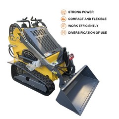 Upgraded 2025 Brand New 25HP Mini Skid Steer Track Loader Twin Cylinder US Stock