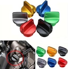 Universal Motorcycle Engine Oil Filler Cap Screw Cover Plug Gray w Color: Blue