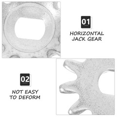 jojofuny Horizontal Hydraulic Jack Gear Repair Kit 4.50X4.50X0.40CM, Silver