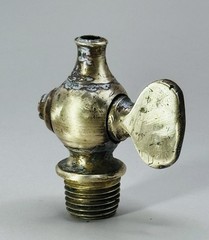Antique Brass Petcock Valve Hit Miss Engine Steam Air Tractor 1/2″ OD Thread