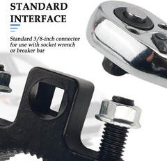 Inner Tie Rod Removal Tool with 3/8″ Drive Ports, Anti-Slip Inner Tie Rod Tool w