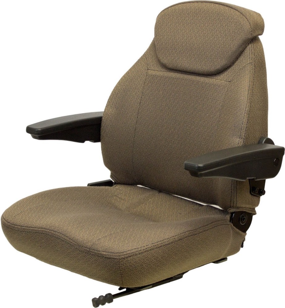 John Deere Brown Fabric Seat 6110 6110L 6120 6120L 6200 6210 6300 6400 6403 etc