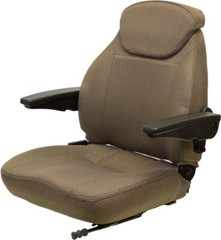 John Deere Brown Fabric Seat 6110 6110L 6120 6120L 6200 6210 6300 6400 6403 etc