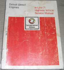 DETROIT DIESEL IN-LINE 71 271 371 471 671 ENGINE SERVICE REPAIR MANUAL 6SE250
