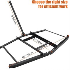 Garvee 66″ Heavy Duty Steel Driveway Drag Grader for ATV UTV Soil Lawn Tractor