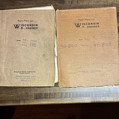 Wisconsin Engines Parts Price List Various Model Lot Memorabilia 1941-1943