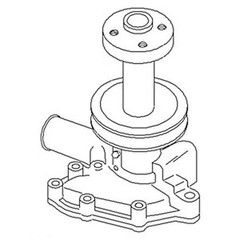 Water Pump with Pulley Fits Ford Compact Tractors 1500 1700 1900 SBA145016071
