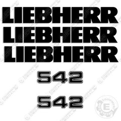 Fits Liebherr 542 Decal Kit Wheel Loader – 7 YEAR OUTDOOR 3M VINYL!