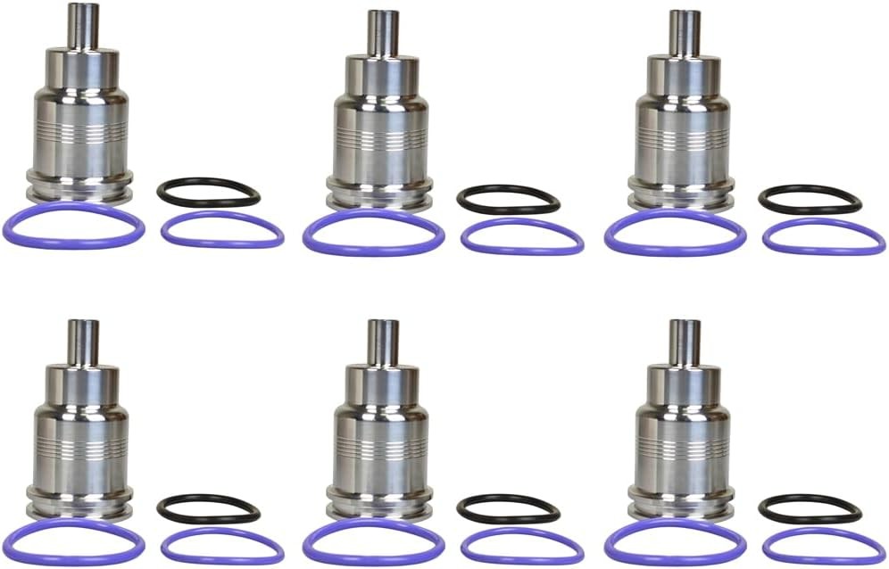 For Volvo D13 D11 D16 6X Fuel Injector Sleeve Cup Set 21515329 21401136