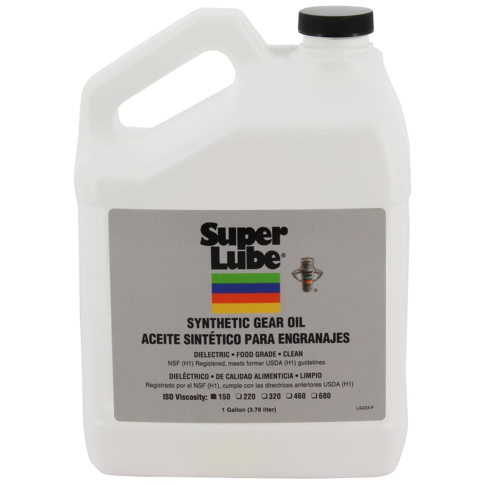 Super Lube 54101 Synthetic Gear Oil ISO 150, 1 gal Bottle – Synthetic Lubricant